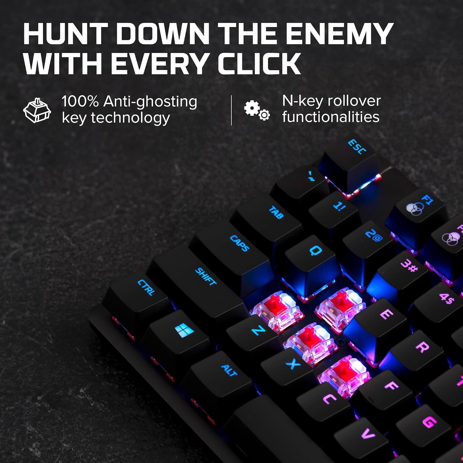 Elevate Your Gaming Experience with the HyperX Alloy Origins Core - Tenkeyless Mechanical Keyboard with RGB Backlighting and Customizable Macros