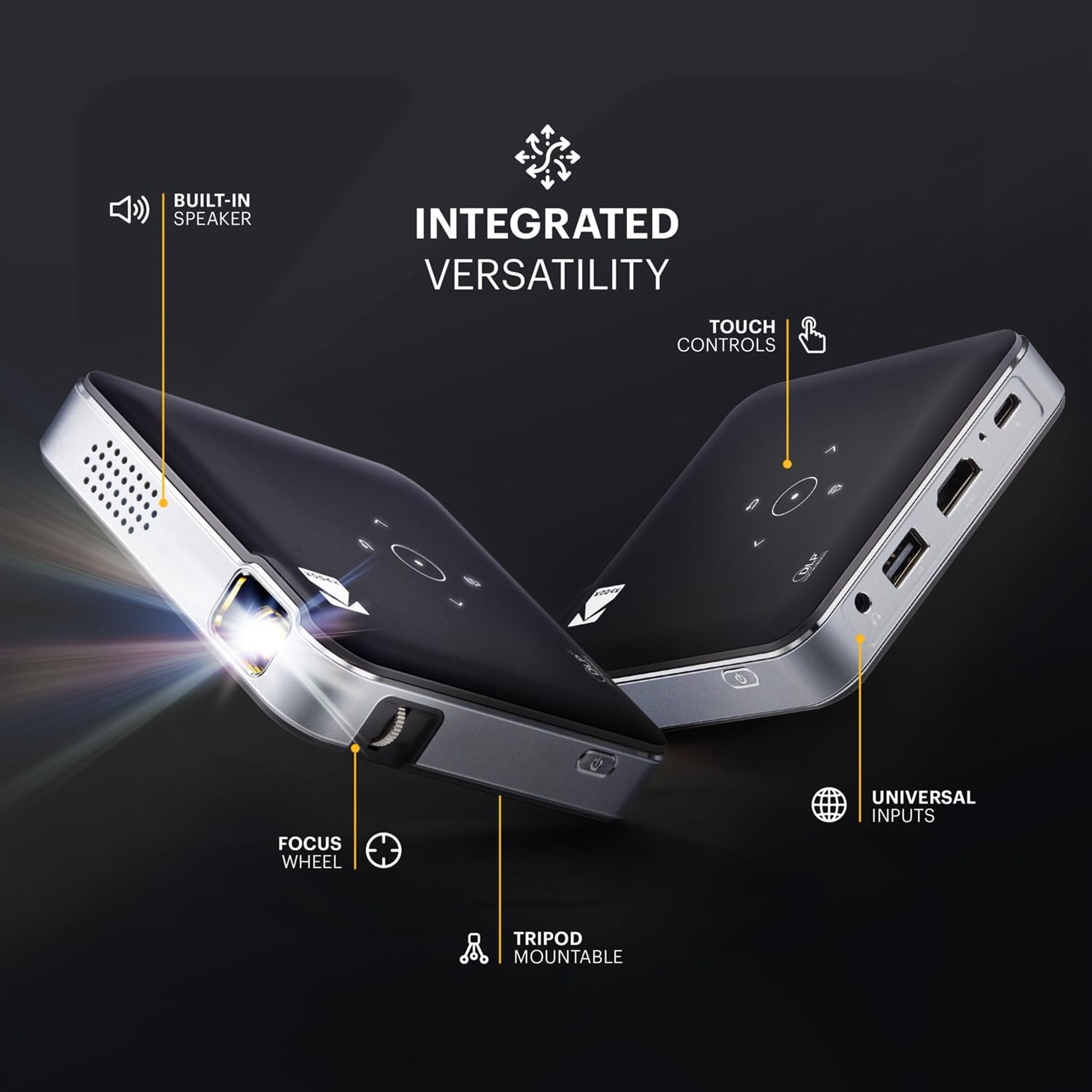 Experience Stunning HD Entertainment Anywhere with the Luma 150 Pico Projector - Sleek, Portable, and Powerful!