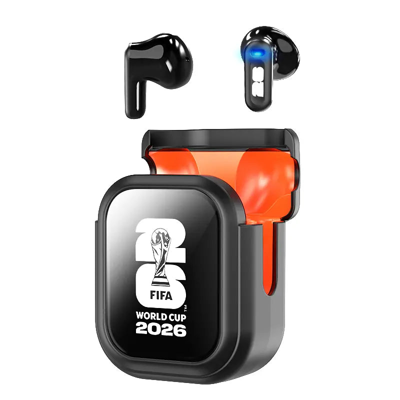 Experience the Game Like Never Before with 2026 FIFA Wireless Bluetooth Earbuds - Real-Time Translator, 55 Hours Playtime, Ultra Low Latency, and IPX5 Waterproof Design for Ultimate Football Fan Experience!
