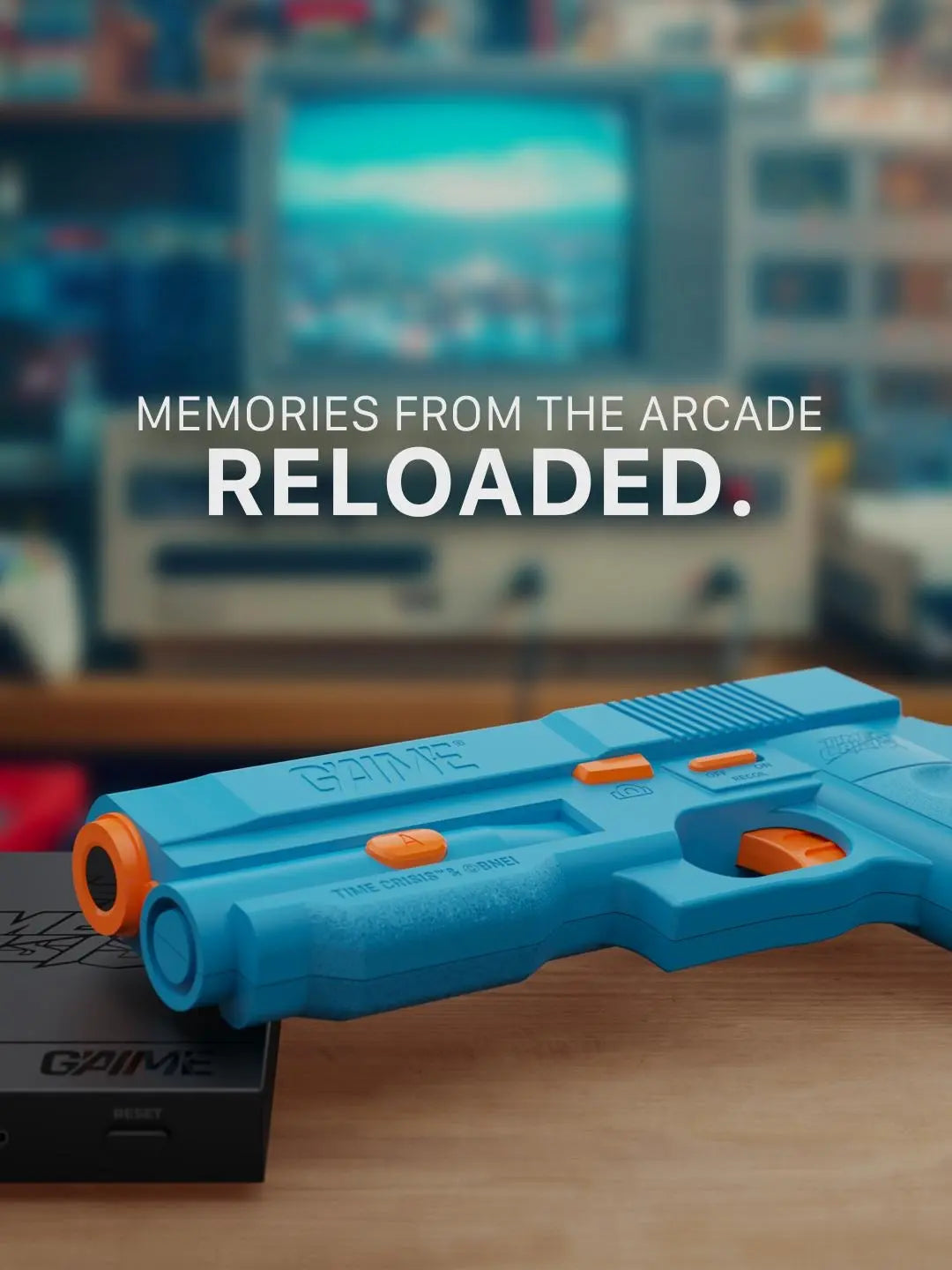 Experience the Future of Gaming with the GAIME Advanced AI Vision Light Gun System - Plug & Play Motion Shooting for Classic Arcade Fun!