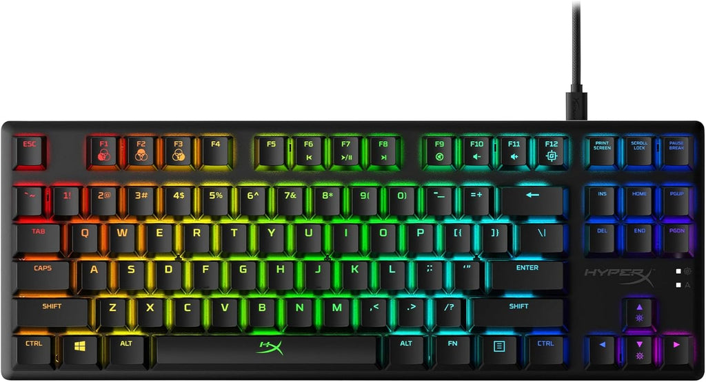 Elevate Your Gaming Experience with the HyperX Alloy Origins Core - Tenkeyless Mechanical Keyboard with RGB Backlighting and Customizable Macros