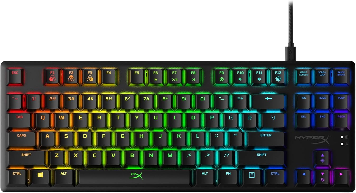 Elevate Your Gaming Experience with the HyperX Alloy Origins Core - Tenkeyless Mechanical Keyboard with RGB Backlighting and Customizable Macros