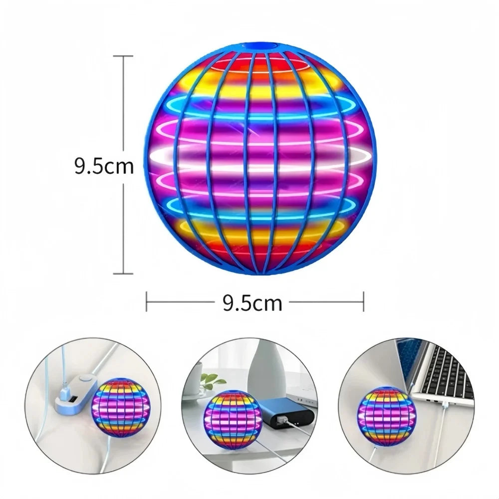 Experience the Magic of Flight with the Flying Ball - Hand-Controlled LED Cosmic Globe for Kids!