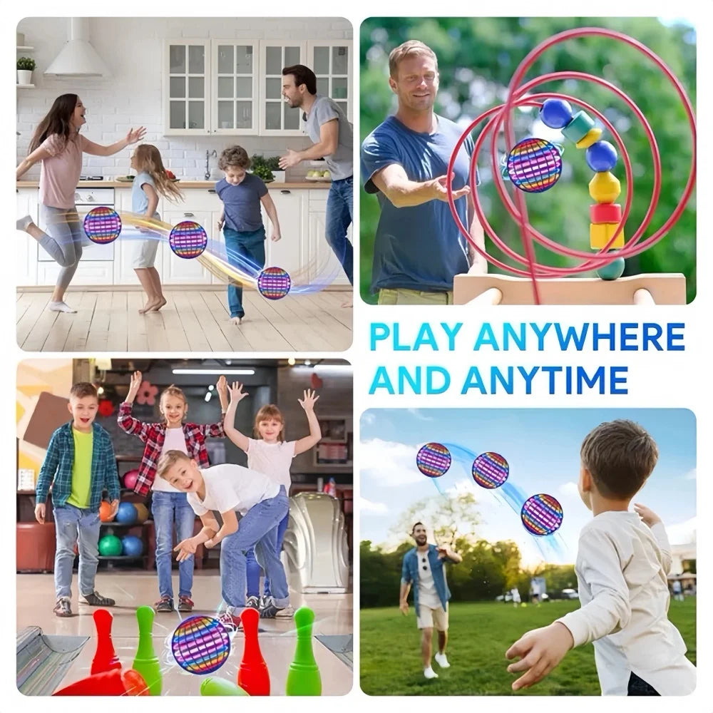 Experience the Magic of Flight with the Flying Ball - Hand-Controlled LED Cosmic Globe for Kids!