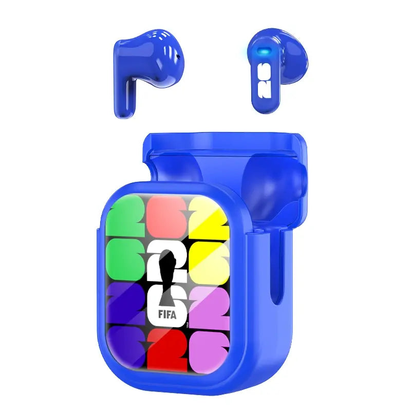Experience the Game Like Never Before with 2026 FIFA Wireless Bluetooth Earbuds - Real-Time Translator, 55 Hours Playtime, Ultra Low Latency, and IPX5 Waterproof Design for Ultimate Football Fan Experience!