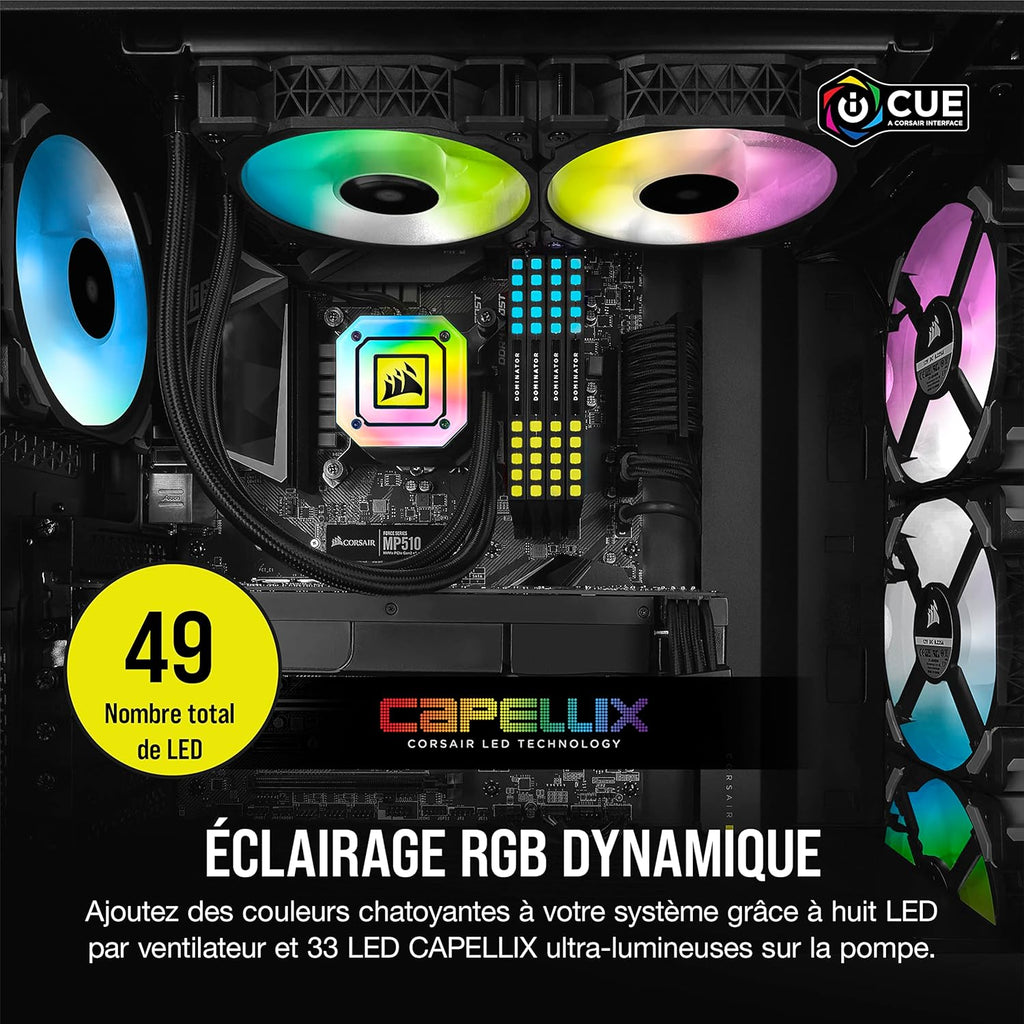 Unleash Supreme Cooling Performance with the Corsair iCUE H100i ELITE CAPELLIX Liquid CPU Cooler