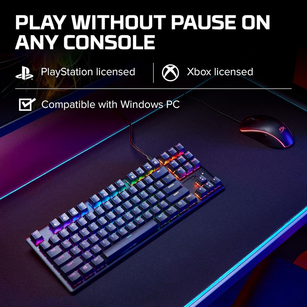 Elevate Your Gaming Experience with the HyperX Alloy Origins Core - Tenkeyless Mechanical Keyboard with RGB Backlighting and Customizable Macros