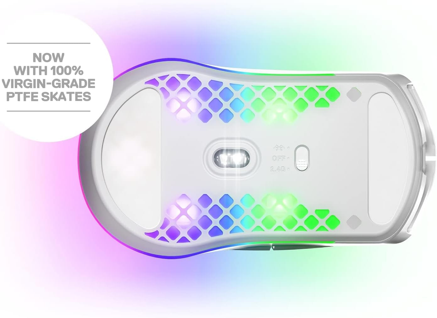 Elevate Your Gaming Experience with the SteelSeries Aerox 3 Wireless RGB Gaming Mouse - Ultra-Lightweight, Water-Resistant Design with 18K DPI Sensor