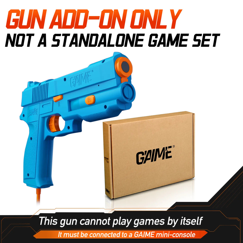 Experience the Future of Gaming with the GAIME Advanced AI Vision Light Gun System - Plug & Play Motion Shooting for Classic Arcade Fun!