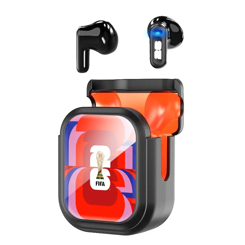 Experience the Game Like Never Before with 2026 FIFA Wireless Bluetooth Earbuds - Real-Time Translator, 55 Hours Playtime, Ultra Low Latency, and IPX5 Waterproof Design for Ultimate Football Fan Experience!